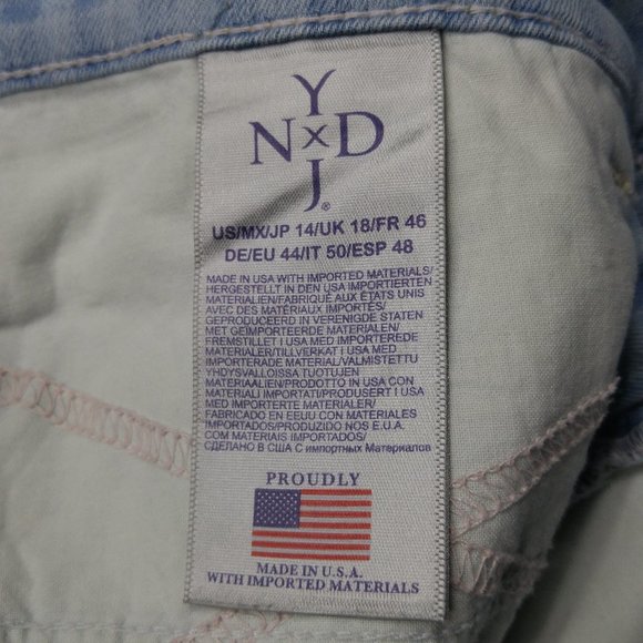 NYDJ Not Your Daughters Karen Crop Capri Jeans Women's 14 Stretch High Rise A170 - Picture 5 of 7